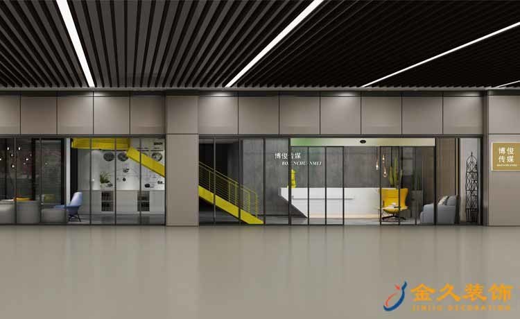 工业风办公室装修效果图-博骏家居公司